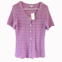 15PKLS10 2016 lady trendy breathable linen top cardigan